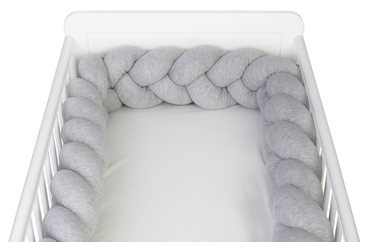  YappyGum Kinderbett-Bumper, grey