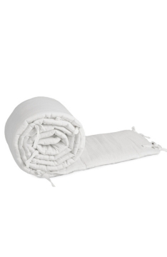YappyWhite Muslin 360cm Kinderbett-Bumper