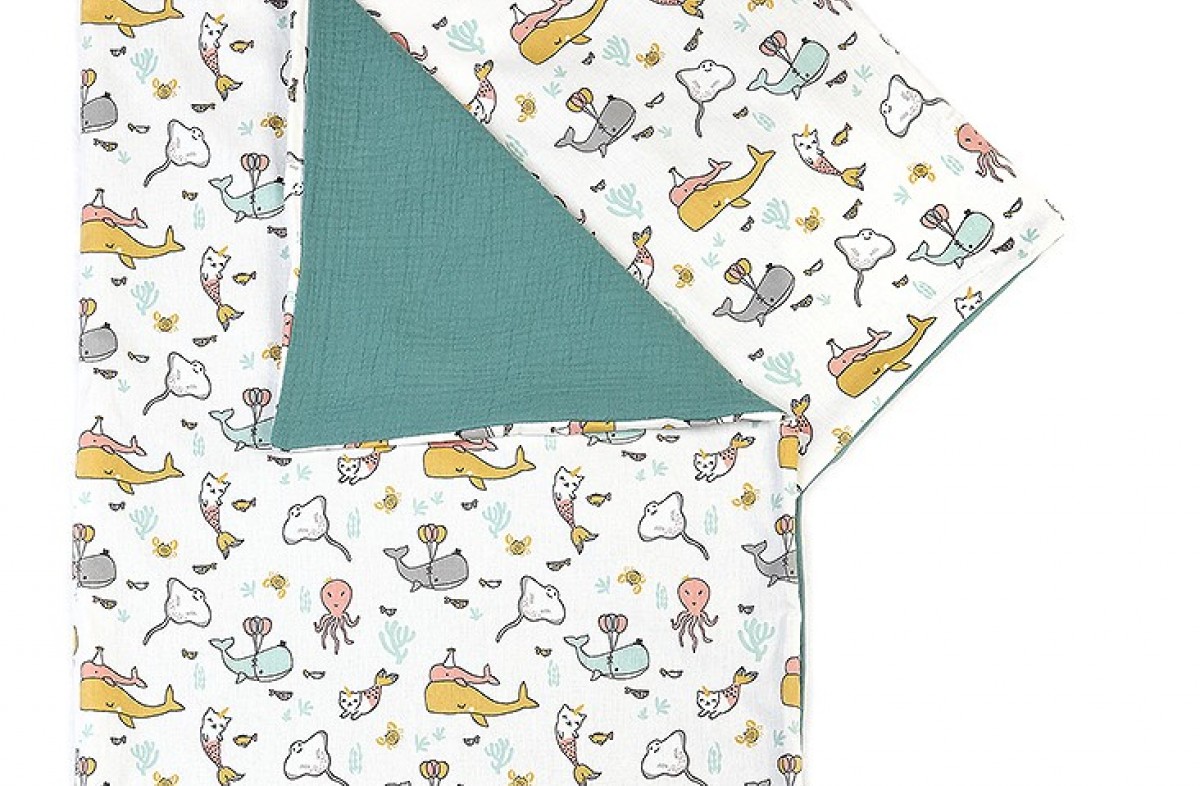  YappyOcean Eucalyptus  Bettwäsche-Set 100x130 / 38x55 cm